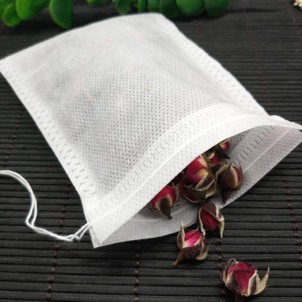 Herbal Wellness Products - 100Pcs Disposable Tea Bag Drawstring Empty