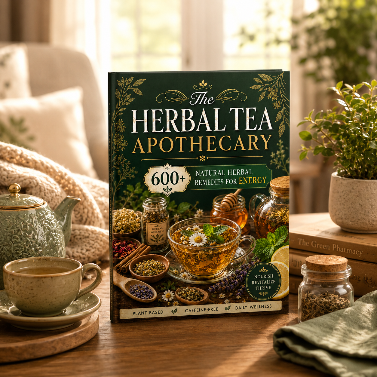 Herbal Wellness Products - Herbal Tea Health Handbook A5 book,