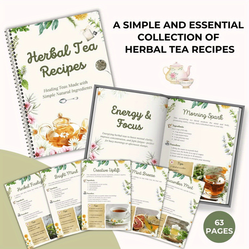 Herbal Tea Recipes Book – Natu - огляд і ціна Herbal Wellness Book