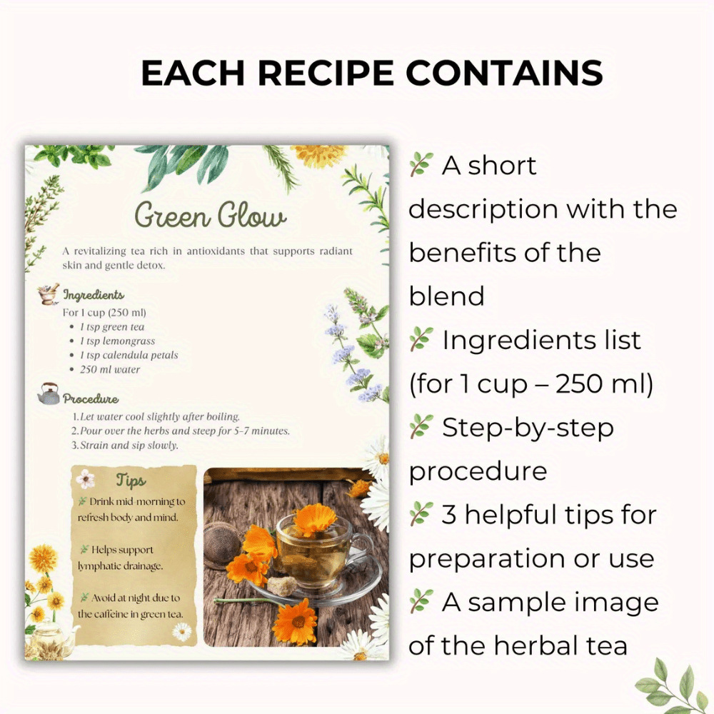 Herbal Tea Recipes Book – Natu - огляд і ціна Herbal Wellness Book