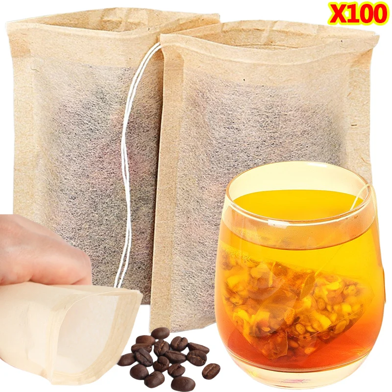 100Pcs Teabags with Drawstring - огляд і ціна Herbal Wellness Products
