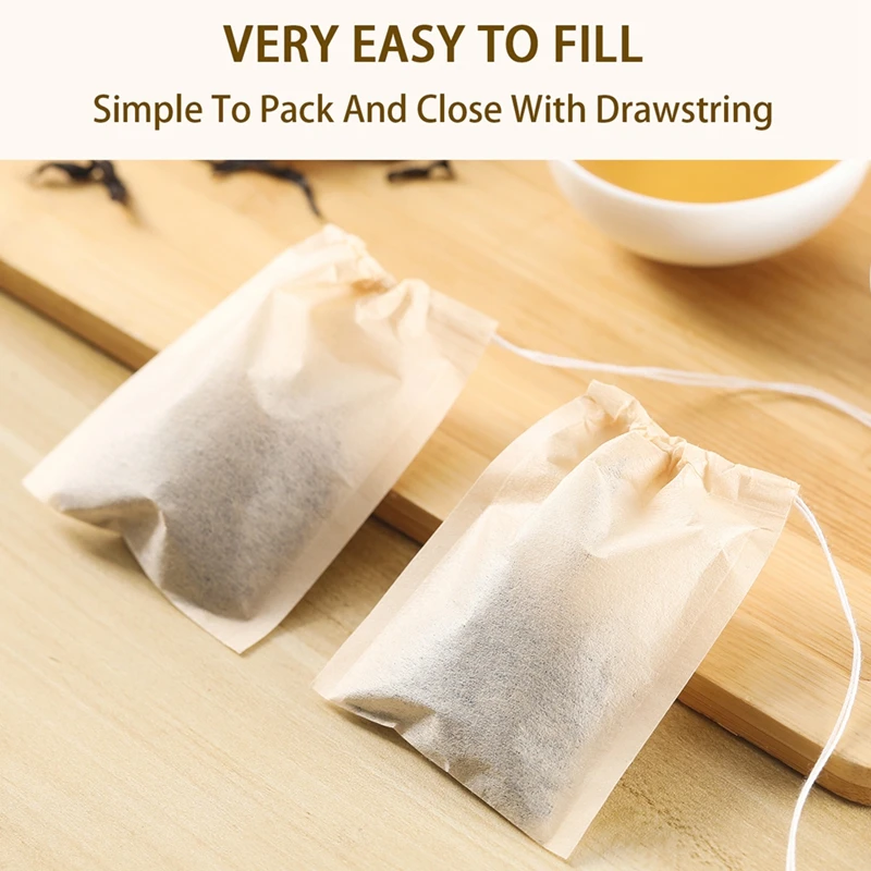 100Pcs Teabags with Drawstring - огляд і ціна Herbal Wellness Products