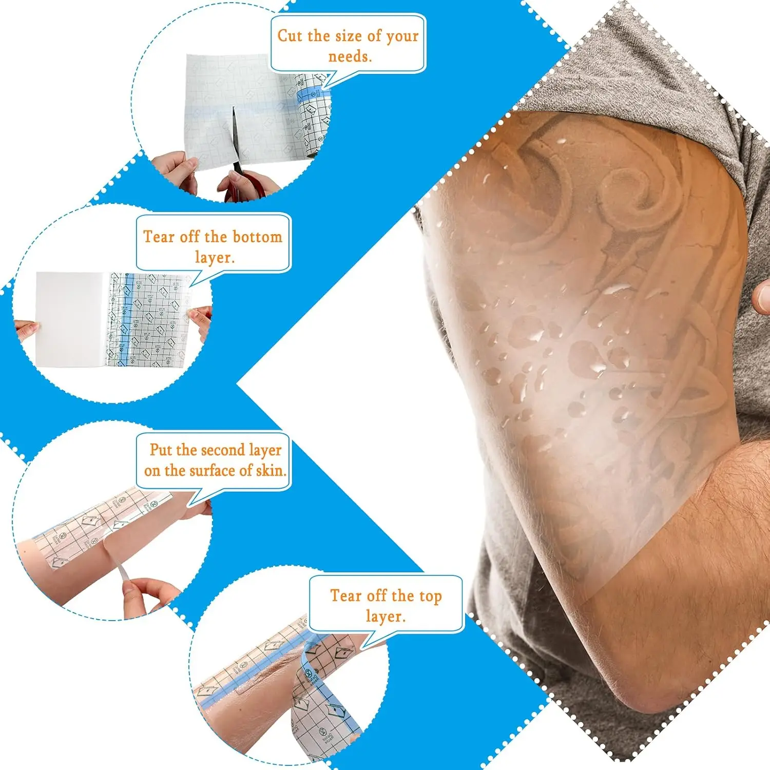 10/5/2M Tattoo Aftercare Banda - огляд і ціна Healing Wellness