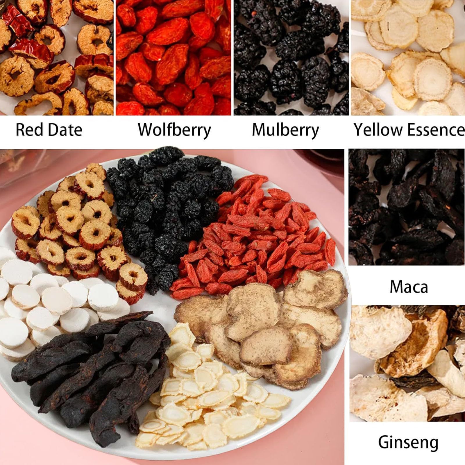 Ginseng Five Treasures Tea, Na - огляд і ціна Herbal Wellness Products