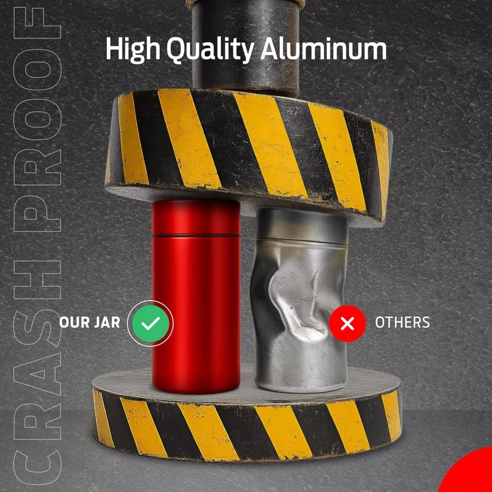 New Portable Aluminum Jar 50ml - огляд і ціна Herbal Wellness Products