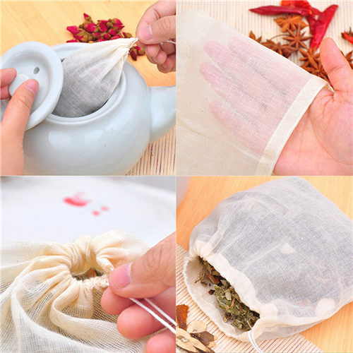 1pc/10Pcs Cotton Tea Bags Musl - огляд і ціна Herbal Wellness Products
