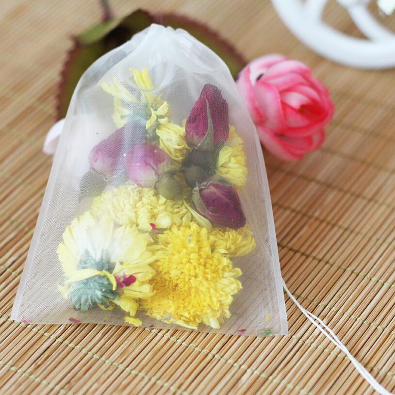 50pcs/lot Empty Tea Bag Nylon  - огляд і ціна Herbal Wellness Products